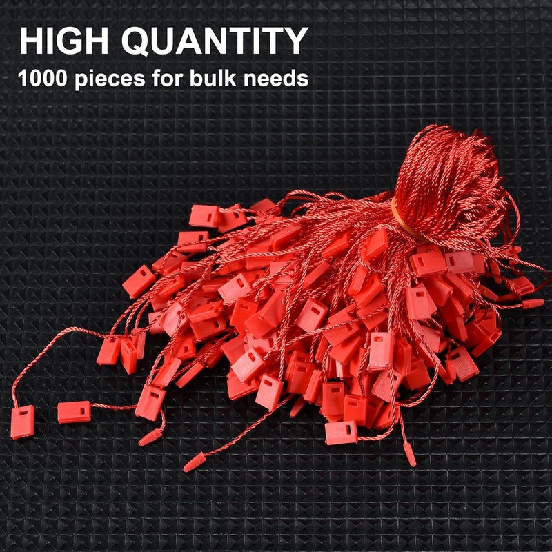MGTECH 3000Pcs 7 Inch Hang Tag Strings, Retail Price Hang Tag String Fasteners, Red - Image 5
